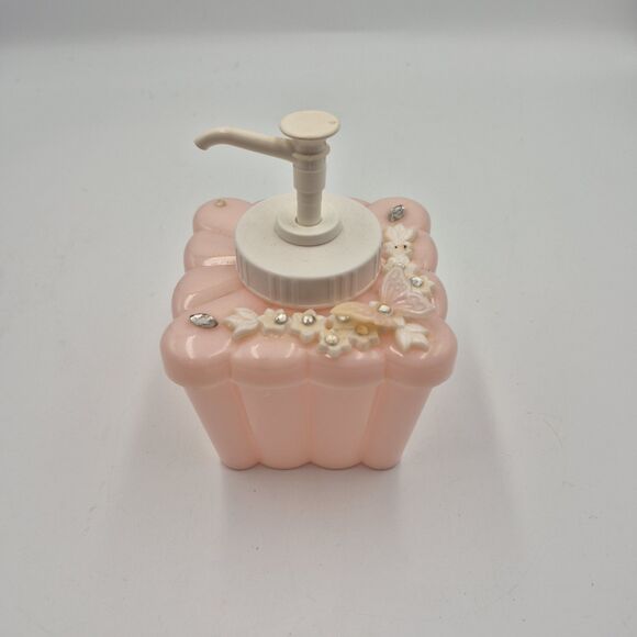 Vintage 1950's 4 Pc Pink Plastic Vanity Set Menda USA - Picture 9 of 16